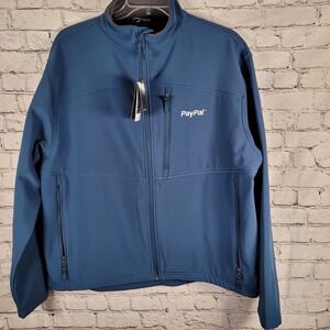 Fossa jacket men's 2XL NWT Blue Full‎ Zip Soft Shell Soft Breathable Stretch